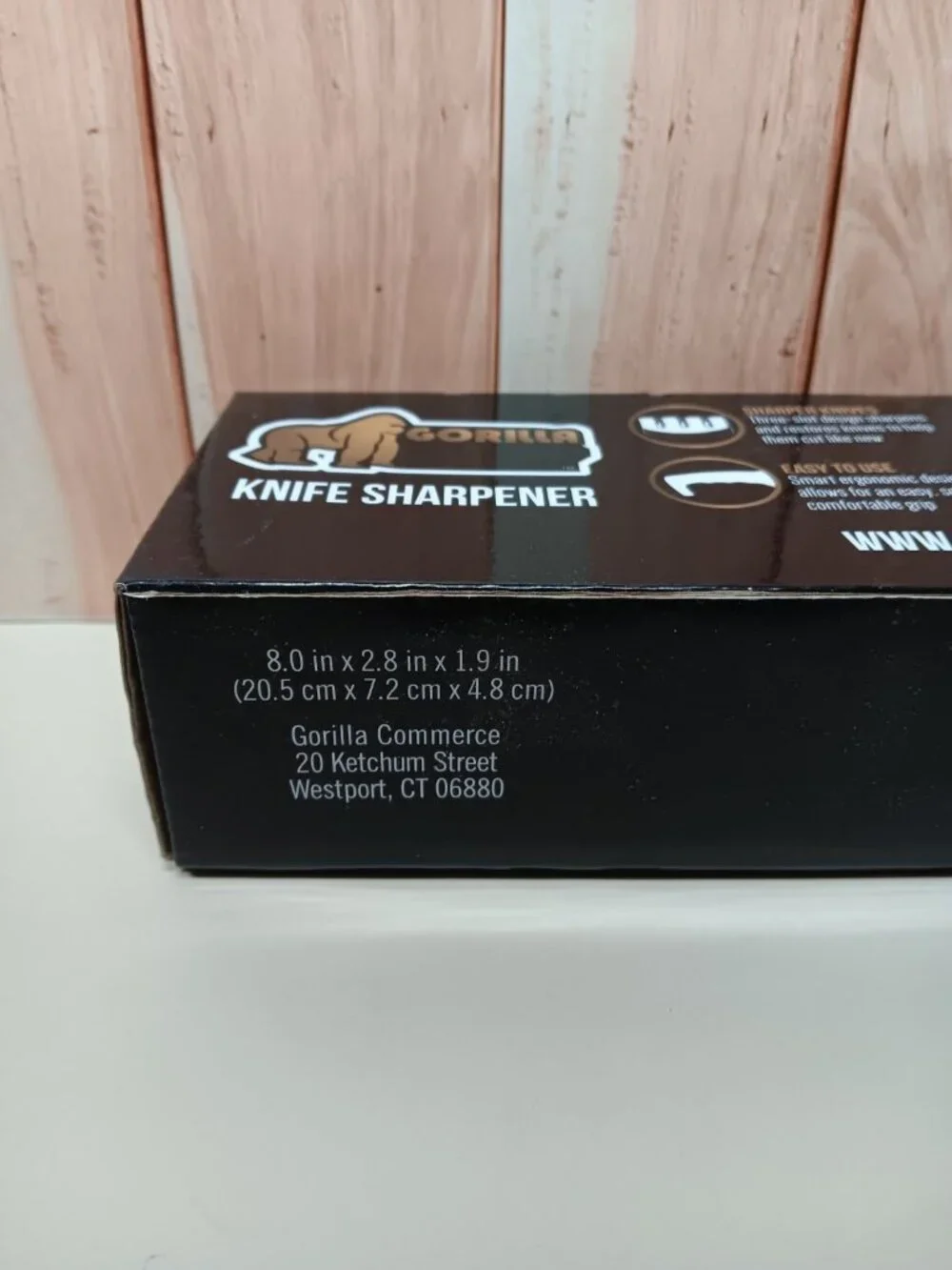 Gorilla Knife Sharpener Slip Resistant Easy to Use Strong Durable Gift Idea